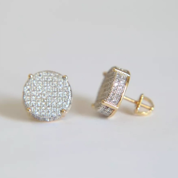 Jewelry - New! Sterling Micro-Paved Stud Earrings
